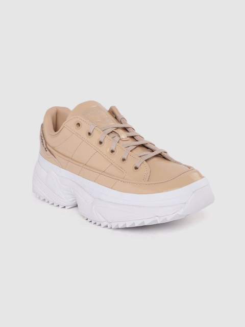 

ADIDAS Originals Women Beige Solid Patent Leather Kiellor Sneakers