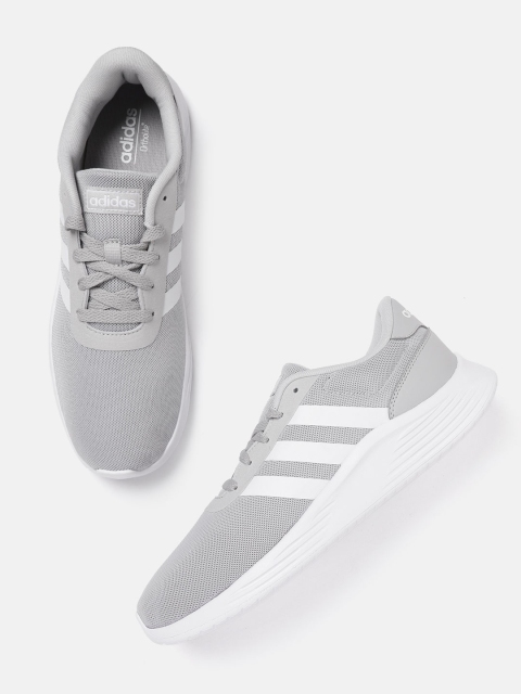 

ADIDAS Men Grey & White Lite Racer 2.0 Running Shoes