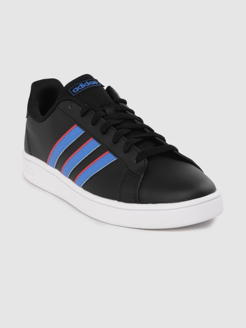 

ADIDAS Men Black Solid Grand Court Base Sneakers