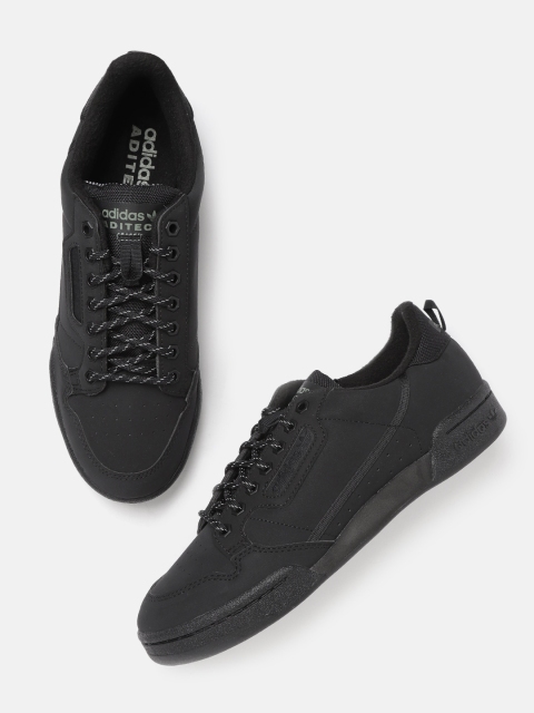 

ADIDAS Originals Men Black Continental 80 Perforated Detail Sneakers