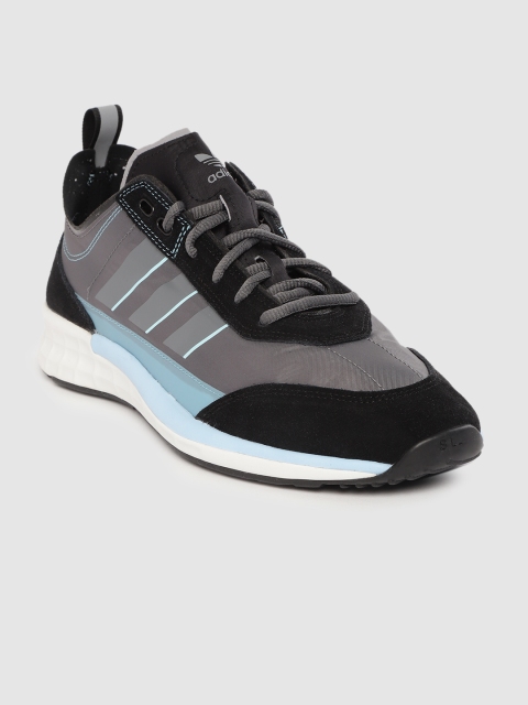 

ADIDAS Originals Men Charcoal Grey Colourblocked SL 7200 Sneakers