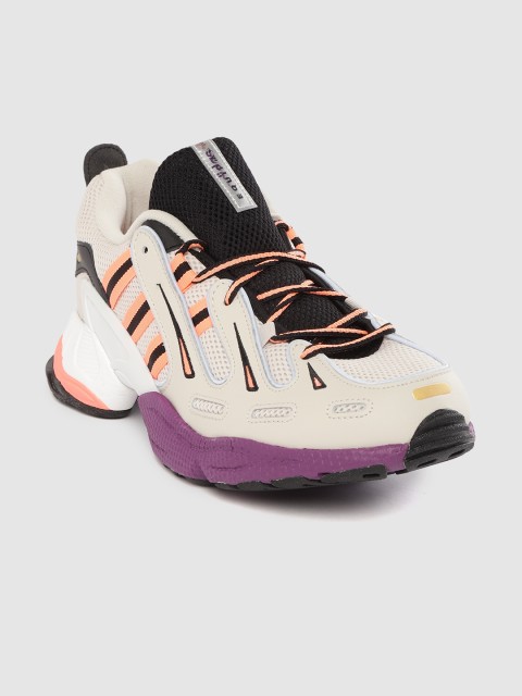 

ADIDAS Originals Men Beige & Coral Orange Solid EQT Gazelle Sneakers