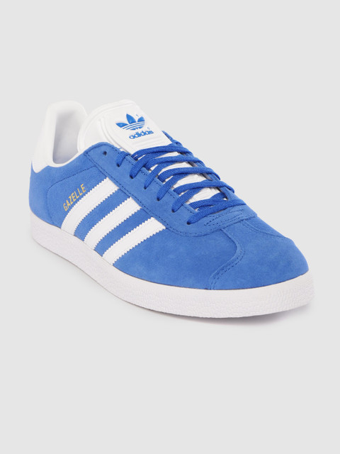 

ADIDAS Originals Men Blue Solid Suede Excluding Trims Gazelle Sneakers