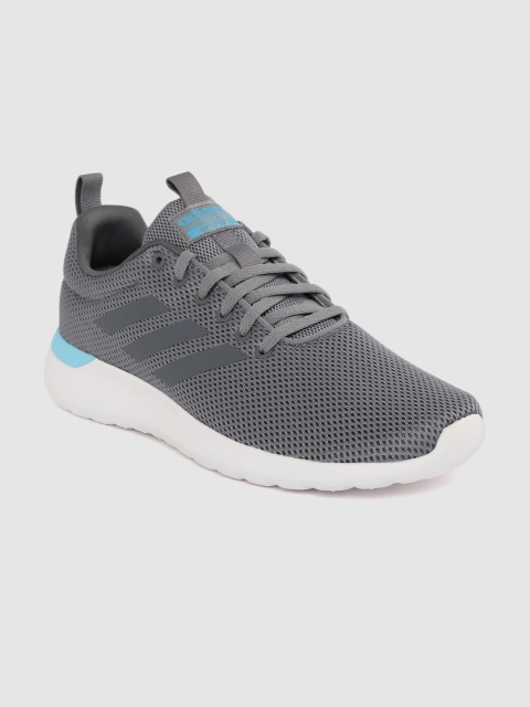 

ADIDAS Men Charcoal Grey Woven Design Lite Racer CLN Running Shoes