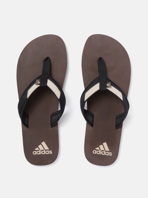 

ADIDAS Men Black & Coffee Brown ADIRIO Attack 2 Ms Colourblocked Thong Flip-Flops