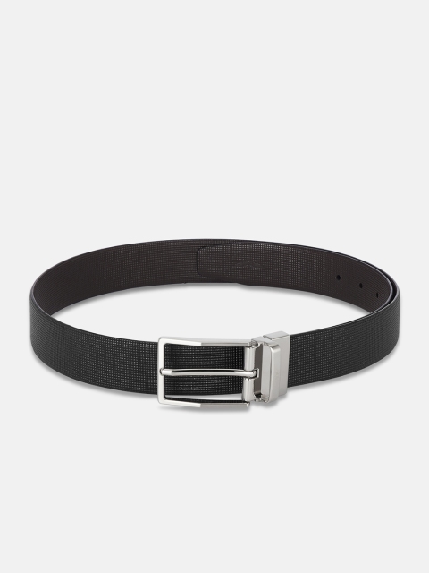 

Park Avenue Men Black & Brown Textured Reversible Leather Belt