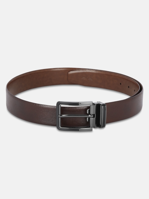 

Park Avenue Men Brown Textured Reversible Leather Belt