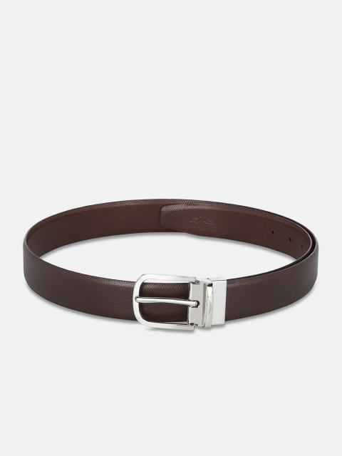 

Park Avenue Men Brown Textured Reversible Leather Belt