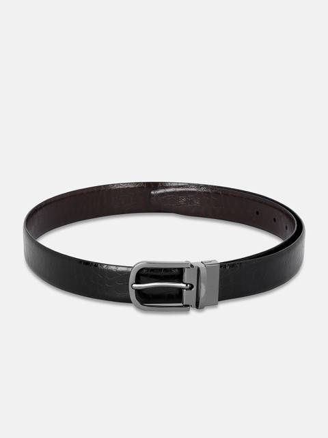 

Park Avenue Men Black & Brown Textured Reversible Leather Belt