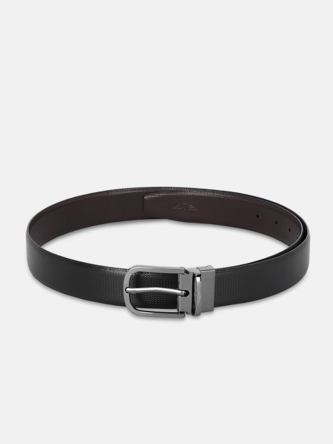 

Park Avenue Men Black & Brown Textured Reversible Leather Belt