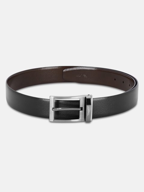 

Park Avenue Men Black & Brown Textured Reversible Leather Belt
