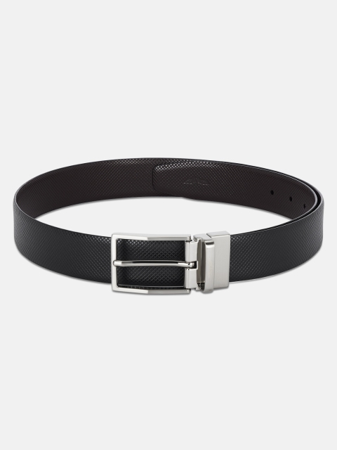 

Park Avenue Men Black & Brown Textured Reversible Leather Belt