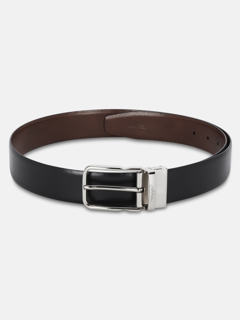 

Park Avenue Men Black & Tan Textured Reversible Leather Belt