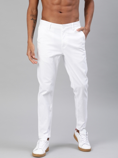 

Roadster Men White Pure Cotton Sustainable Chinos