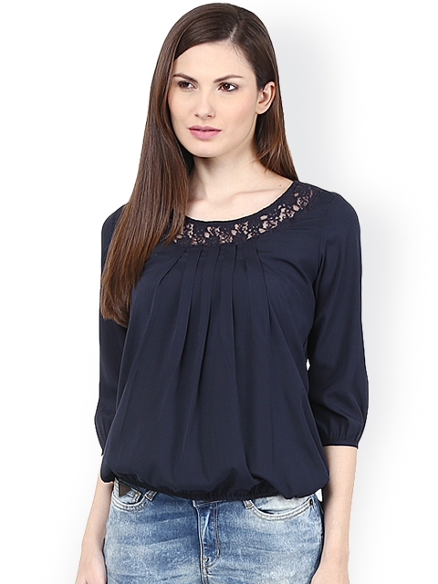 

Harpa Navy Top, Navy blue