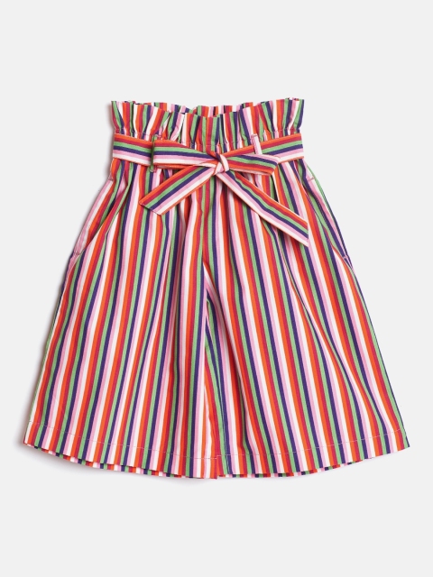 

United Colors of Benetton Girls Multicoloured Candy Stripes Culottes, Multi