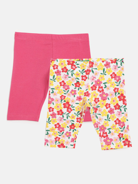 

United Colors of Benetton Girls Pack of 2 Capris, Pink