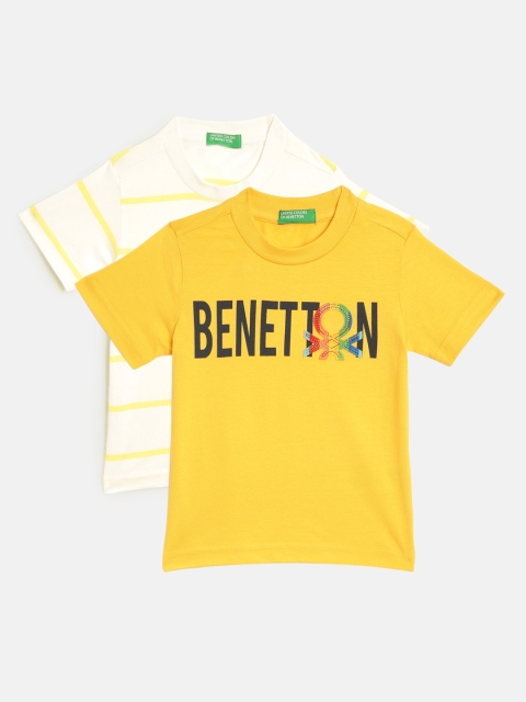 

United Colors of Benetton Boys Pack of 2 T-shirts, Yellow