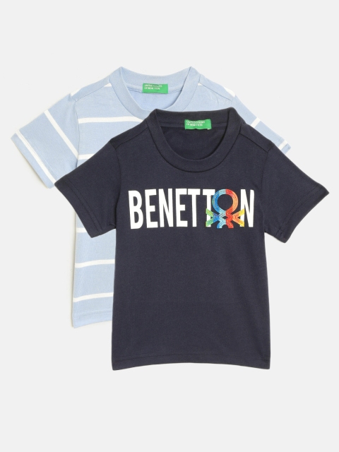 

United Colors of Benetton Boys Pack of 2 T-shirts, Navy blue