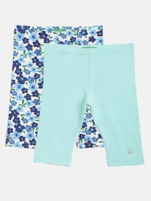 

United Colors of Benetton Girls Pack of 2 Capris, Blue