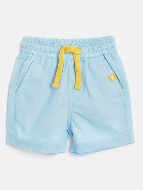

United Colors of Benetton Boys Blue Solid Regular Fit Shorts
