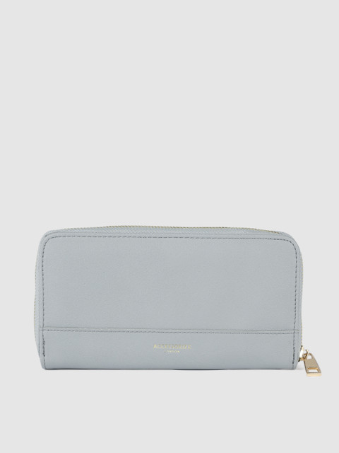 

Accessorize Women Blue Solid Zip Around Wallet