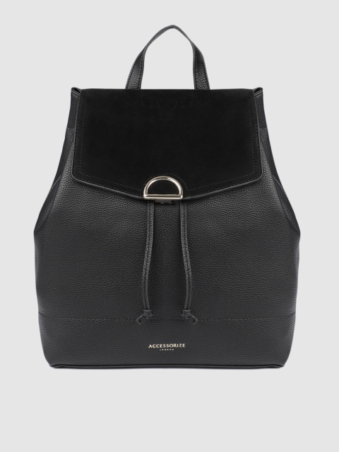 

Accessorize Women Black Solid Backpack