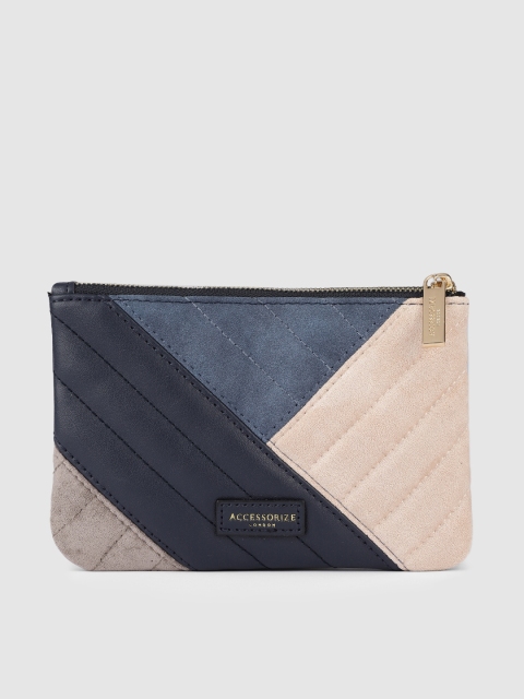 

Accessorize Blue & Pink Colourblocked Purse