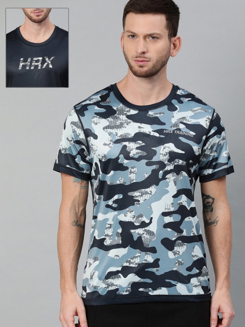 

Hrx By Hrithik Roshan Men Black Camo Rapid-Dry Antimicrobial Reversible Training Tshirt, Charcoal