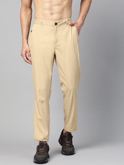 

HRX by Hrithik Roshan Men Beige Solid Regular Fit Outdoor Trousers