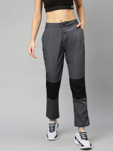 

HRX by Hrithik Roshan Women Pavement Colorblock Slim fit Outdoor Trousers, Charcoal