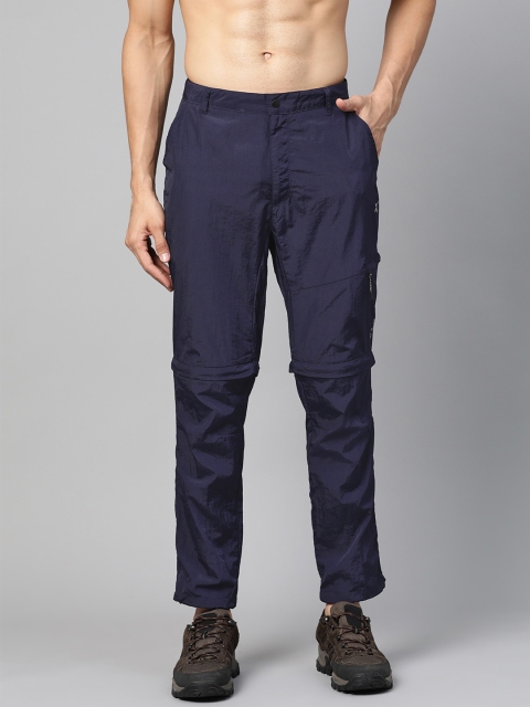 

HRX by Hrithik Roshan Men Navy Blue Solid Regular Fit Outdoor Trousers