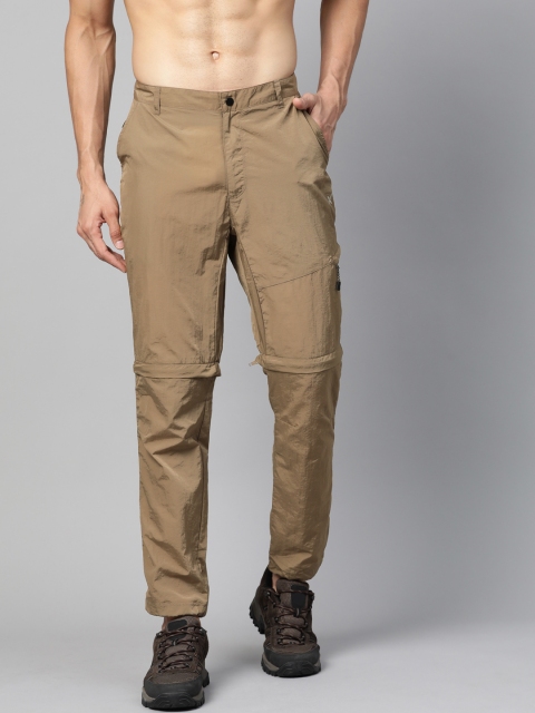 

HRX by Hrithik Roshan Men Brown Solid Regular Fit Outdoor Trousers