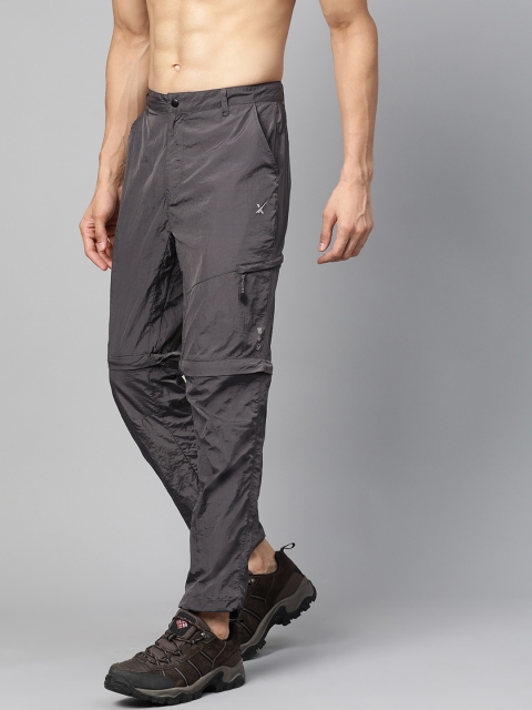 

HRX by Hrithik Roshan Men Charcoal Grey Solid Regular Fit Outdoor Trousers