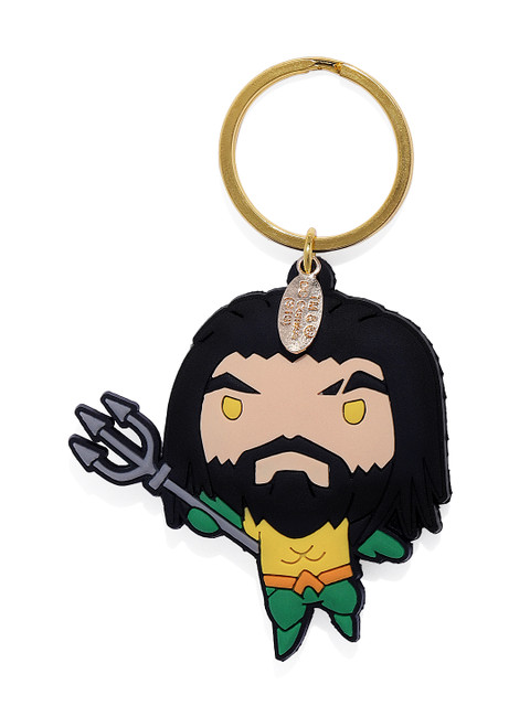 

EFG Black & Beige Justice League Aquaman Rubber Keychain