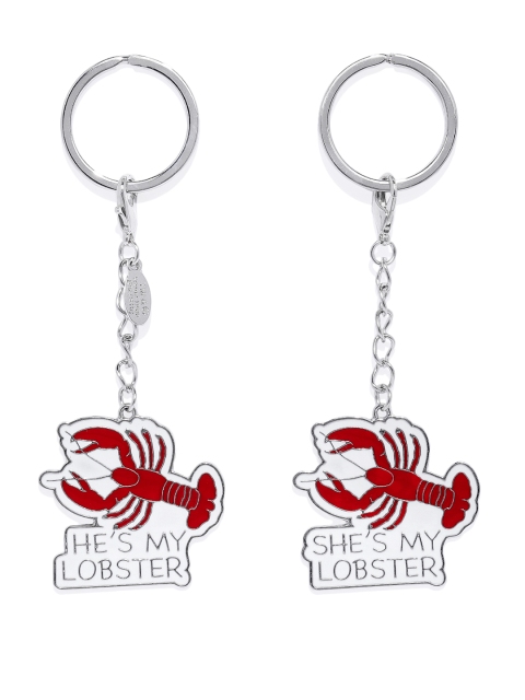 

EFG Red Set Of 2 Friends Lobster Couple Keychain