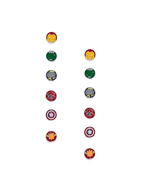 

EFG Set Of 6 Marvel Avengers Studs, Multi