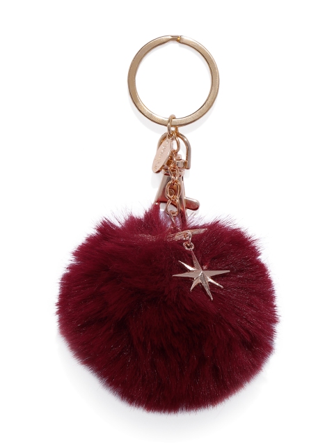 

EFG Maroon Justice League Wonder Woman Pom Pom Keychain