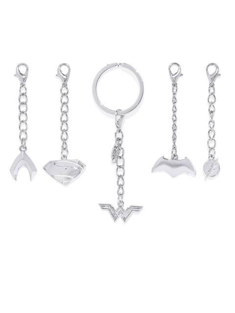 

EFG Silver-Toned Justice League Multi-Charm Keychain