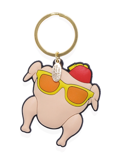

EFG Beige Friends Turkey Rubber Keychain