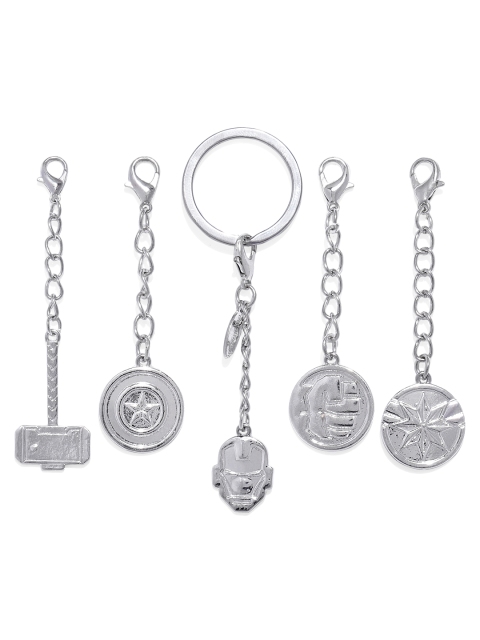 

EFG Silver-Toned Marvel Avengers Multi-Charm Keychain