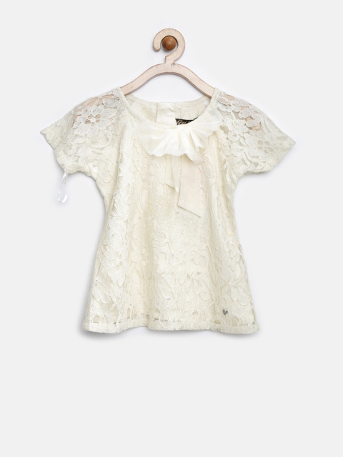 

Gini and Jony Girls Off-White Lace Top