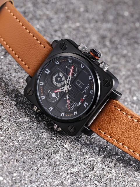 

BOXER Men Black Analogue and Digital Watch BXLBR025i
