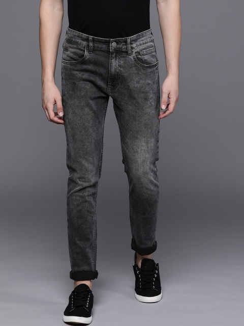 

WROGN Men Black Skinny Fit Mid-Rise Clean Look Stretchable Jeans