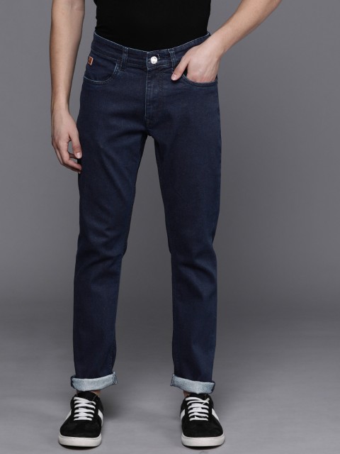 

WROGN Men Blue Slim Fit Mid-Rise Clean Look Stretchable Jeans
