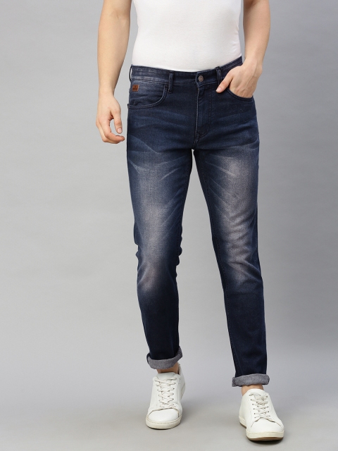 

WROGN Men Blue Slim Fit Mid-Rise Clean Look Stretchable Jeans