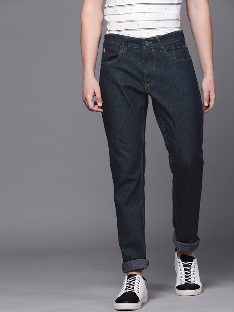 

WROGN Men Blue Slim Fit Mid-Rise Clean Look Stretchable Jeans