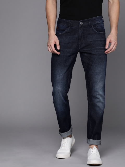 

WROGN Men Blue Slim Fit Mid-Rise Clean Look Stretchable Jeans