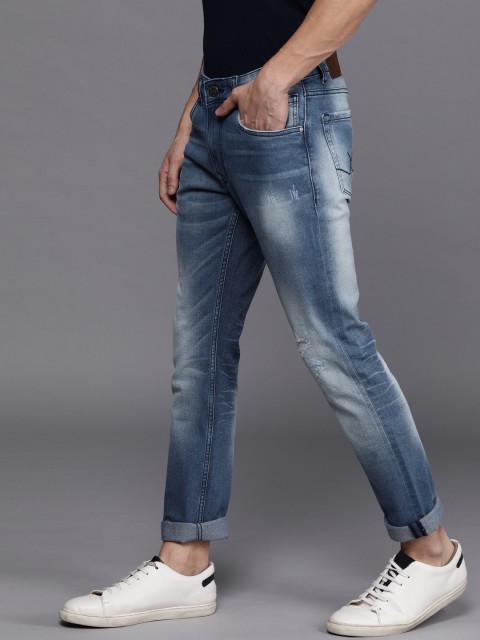 

WROGN Men Blue Slim Fit Mid-Rise Clean Look Stretchable Jeans