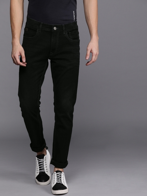 

WROGN Men Black Skinny Fit Mid-Rise Clean Look Stretchable Jeans